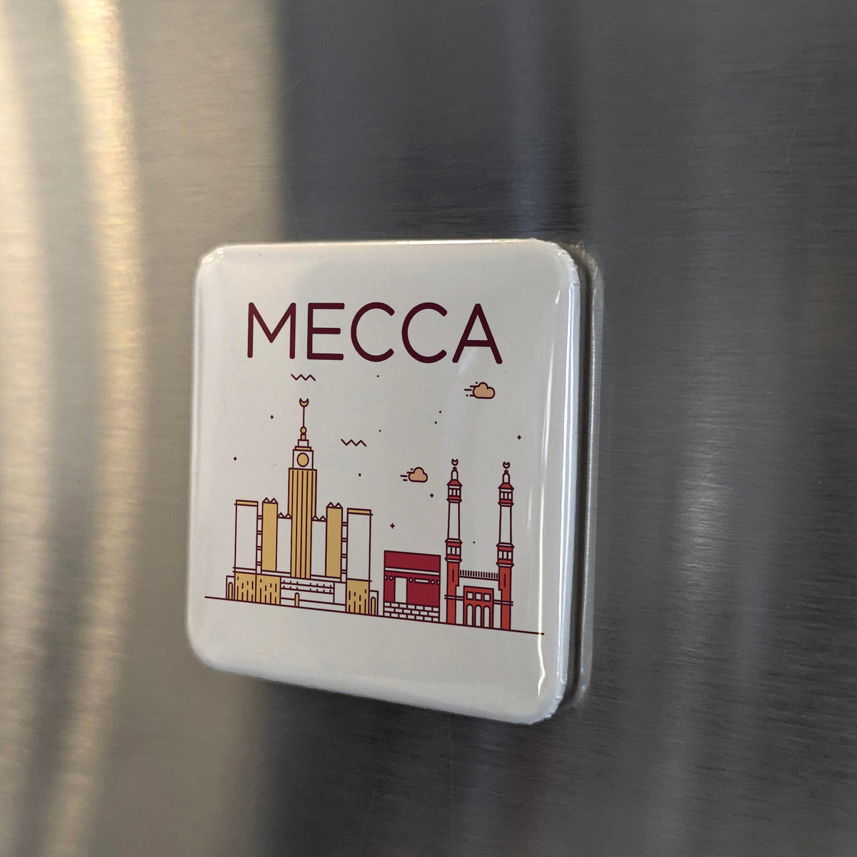 Mecca Saudi Arabia Asia Magnet | Holiest City in Islam Mother of All Settlements | 2x2 | Made in Canada
