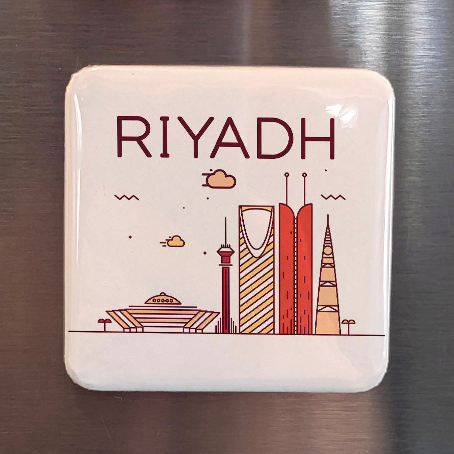Riyadh Saudi Arabia Asia Magnet | Capital of the Kingdom in the Heart of Najd | 2x2 | Made in Canada