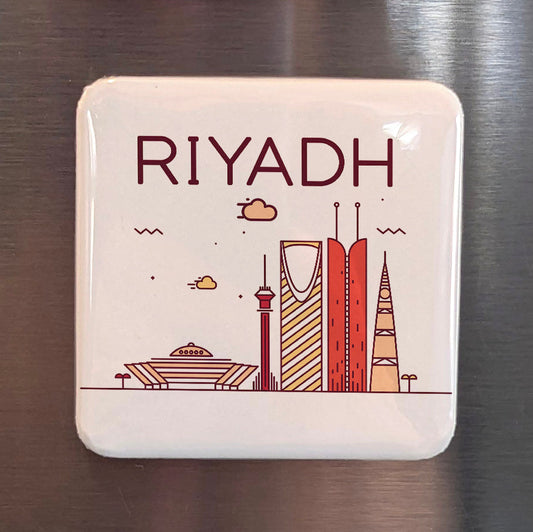 Riyadh Saudi Arabia Asia Magnet | Capital of the Kingdom in the Heart of Najd | 2x2 | Made in Canada - PhiloPerse