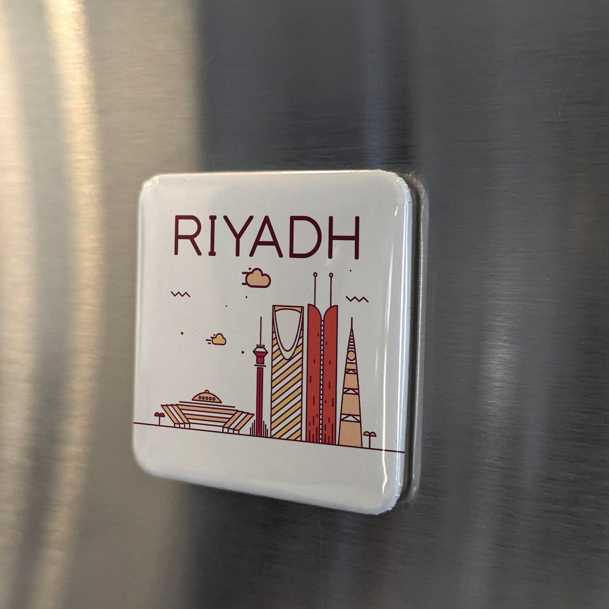 Riyadh Saudi Arabia Asia Magnet | Capital of the Kingdom in the Heart of Najd | 2x2 | Made in Canada