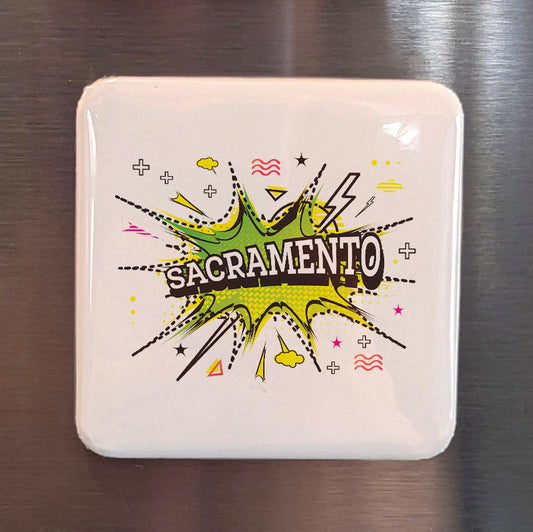 Sacramento California Magnet | River City | 2×2 | Made in Canada - PhiloPerse