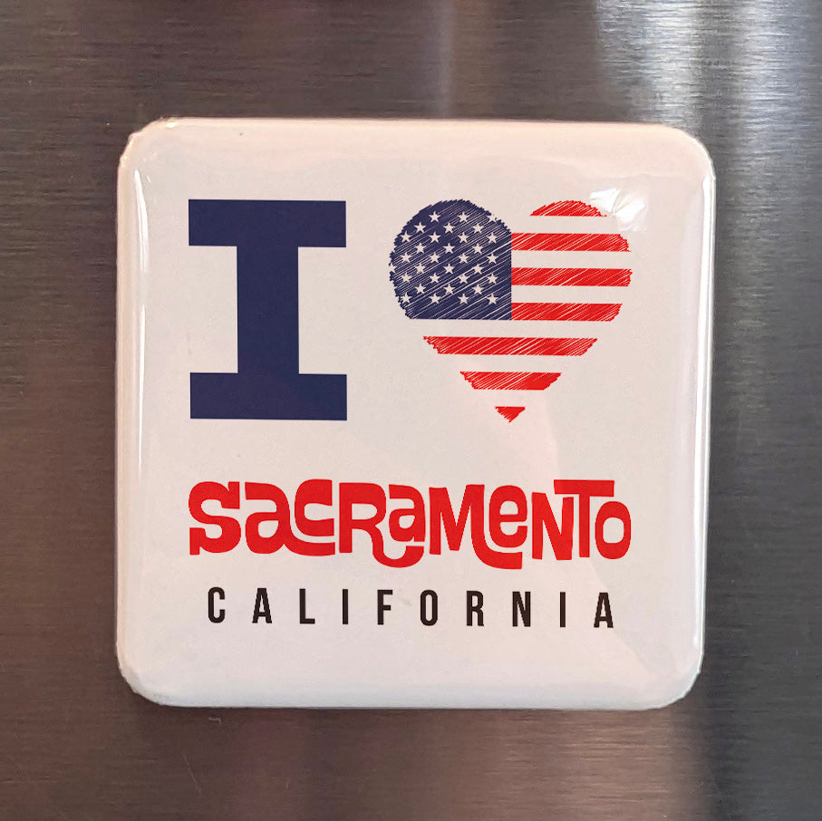 Sacramento California Magnet | River City | 2×2 | Made in Canada