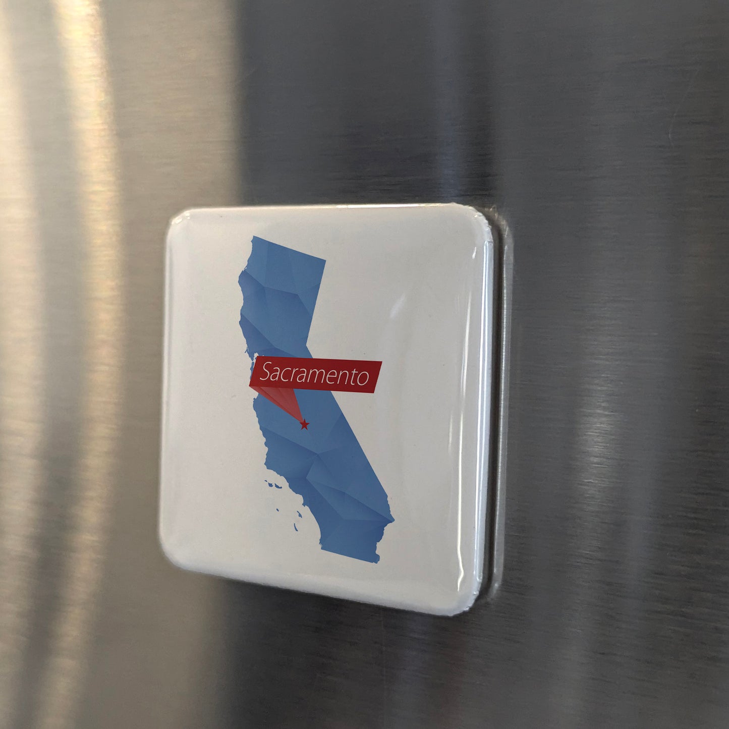 Sacramento California Magnet | California Capital Map | 2×2 | Made in Canada