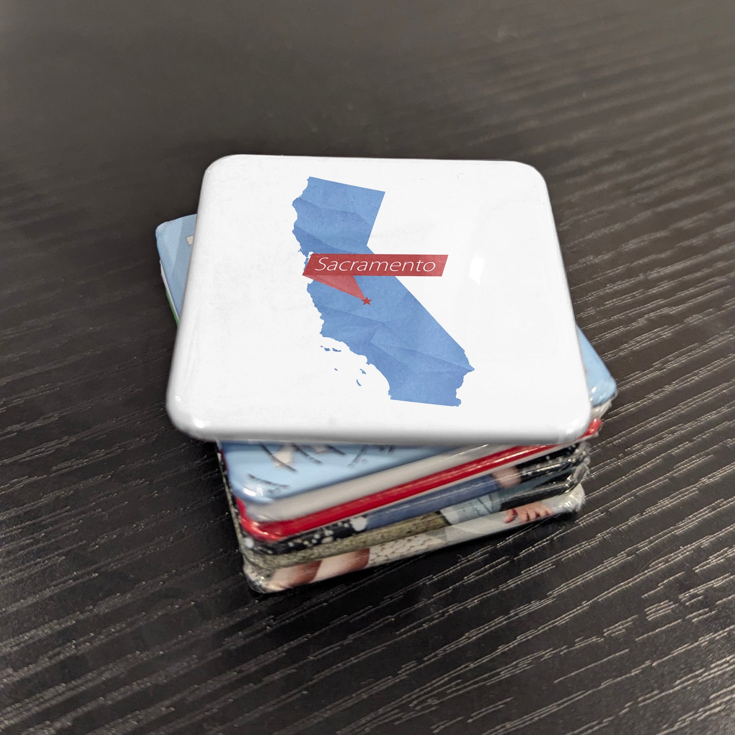 Sacramento California Magnet | California Capital Map | 2×2 | Made in Canada