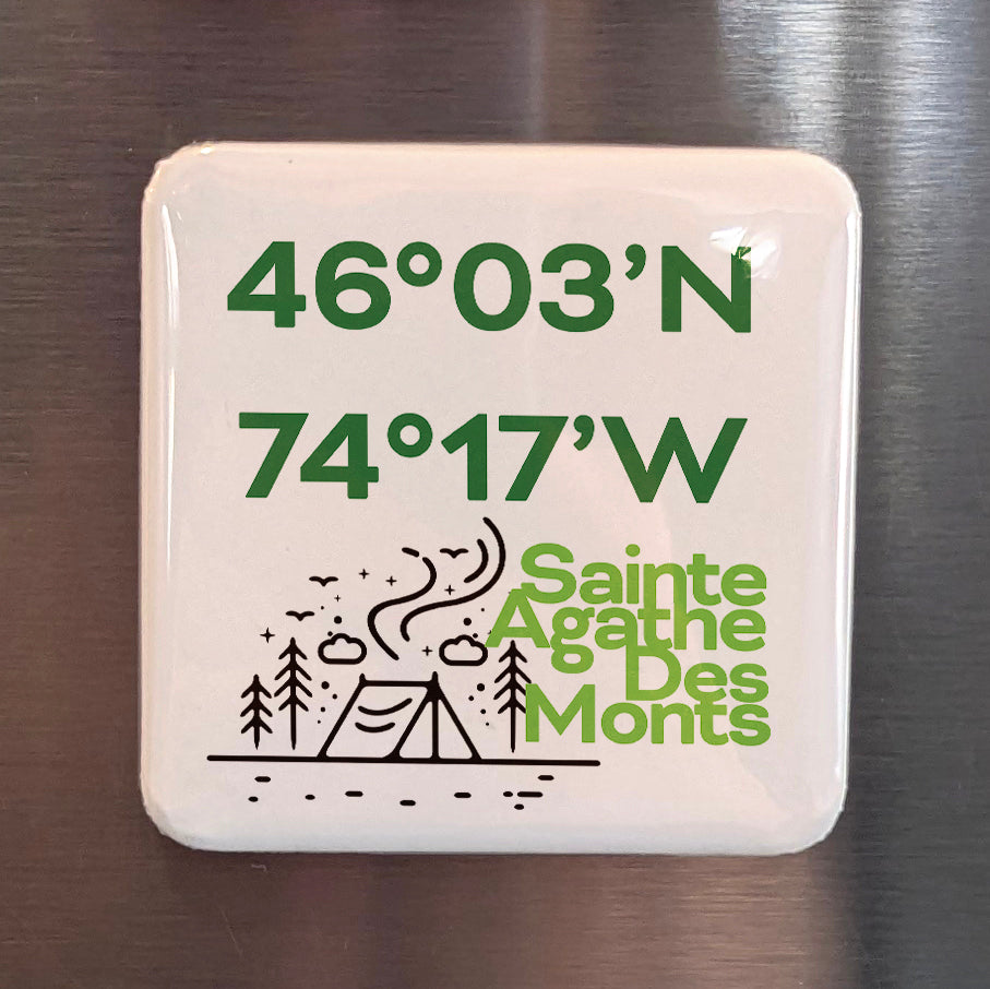 Ste. Agathe Des Monts V.8 Fridge Magnet - PhiloPerse