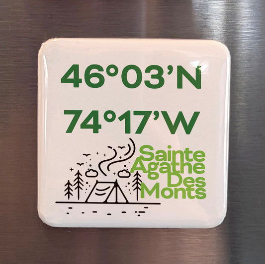 Ste. Agathe Des Monts V.8 Fridge Magnet - PhiloPerse