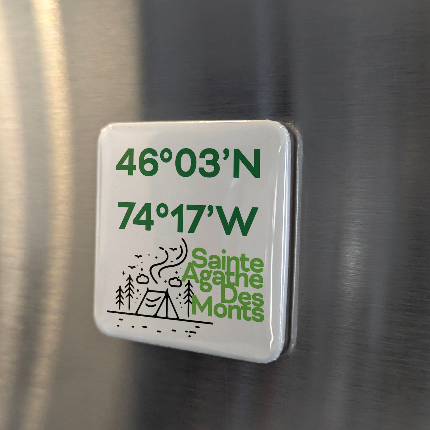 Ste. Agathe Des Monts V.8 Fridge Magnet - PhiloPerse