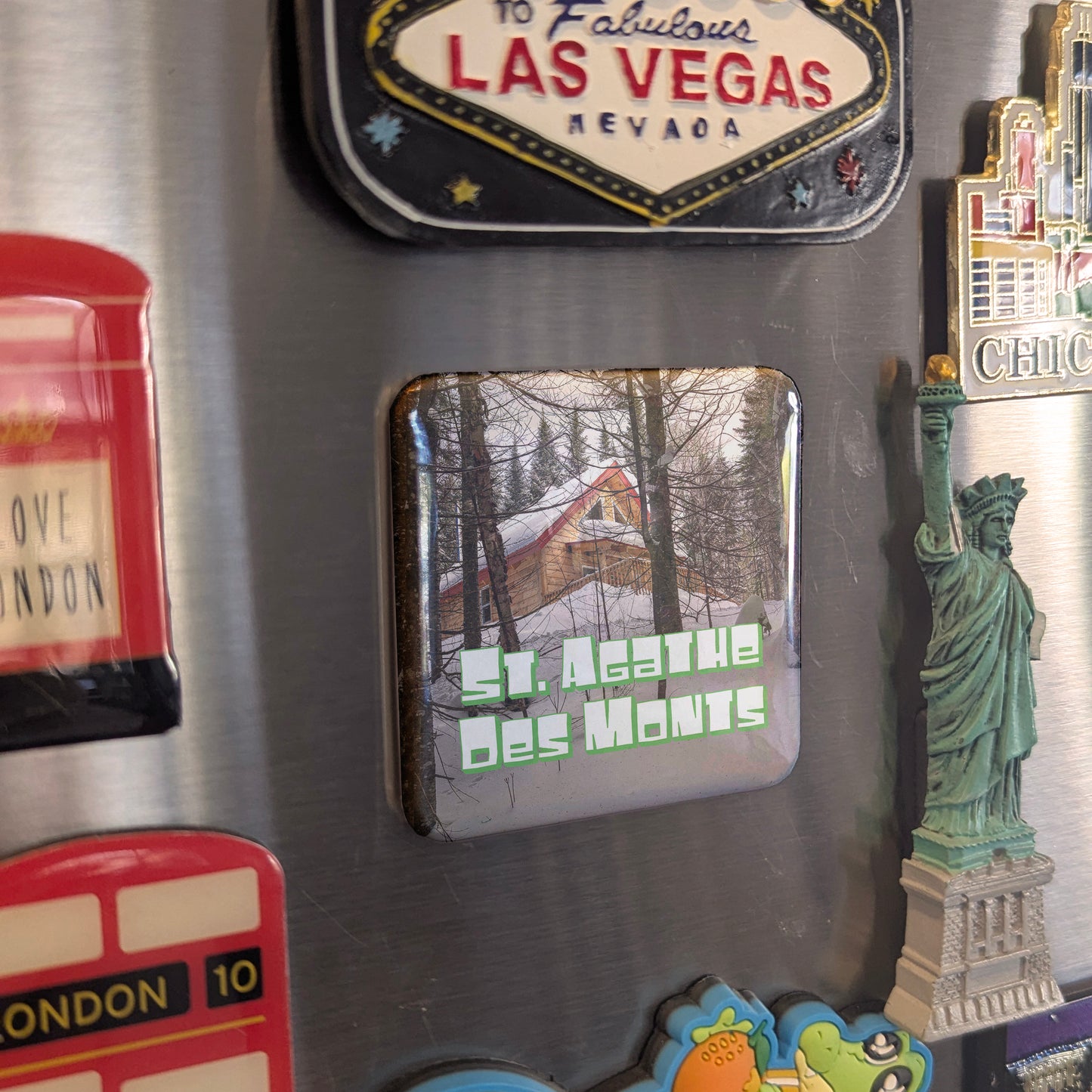 Ste. Agathe Des Monts V.4 Fridge Magnet - PhiloPerse