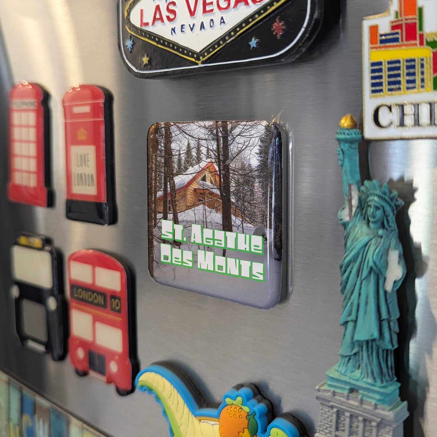 Ste. Agathe Des Monts V.4 Fridge Magnet - PhiloPerse