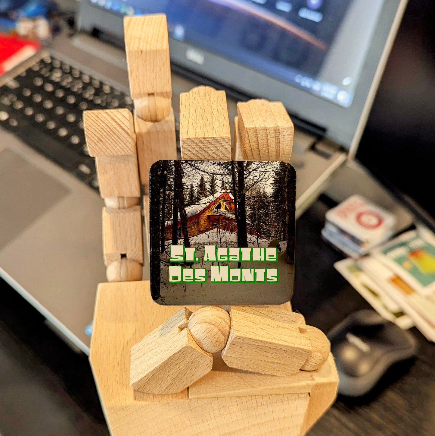 Ste. Agathe Des Monts V.4 Fridge Magnet - PhiloPerse