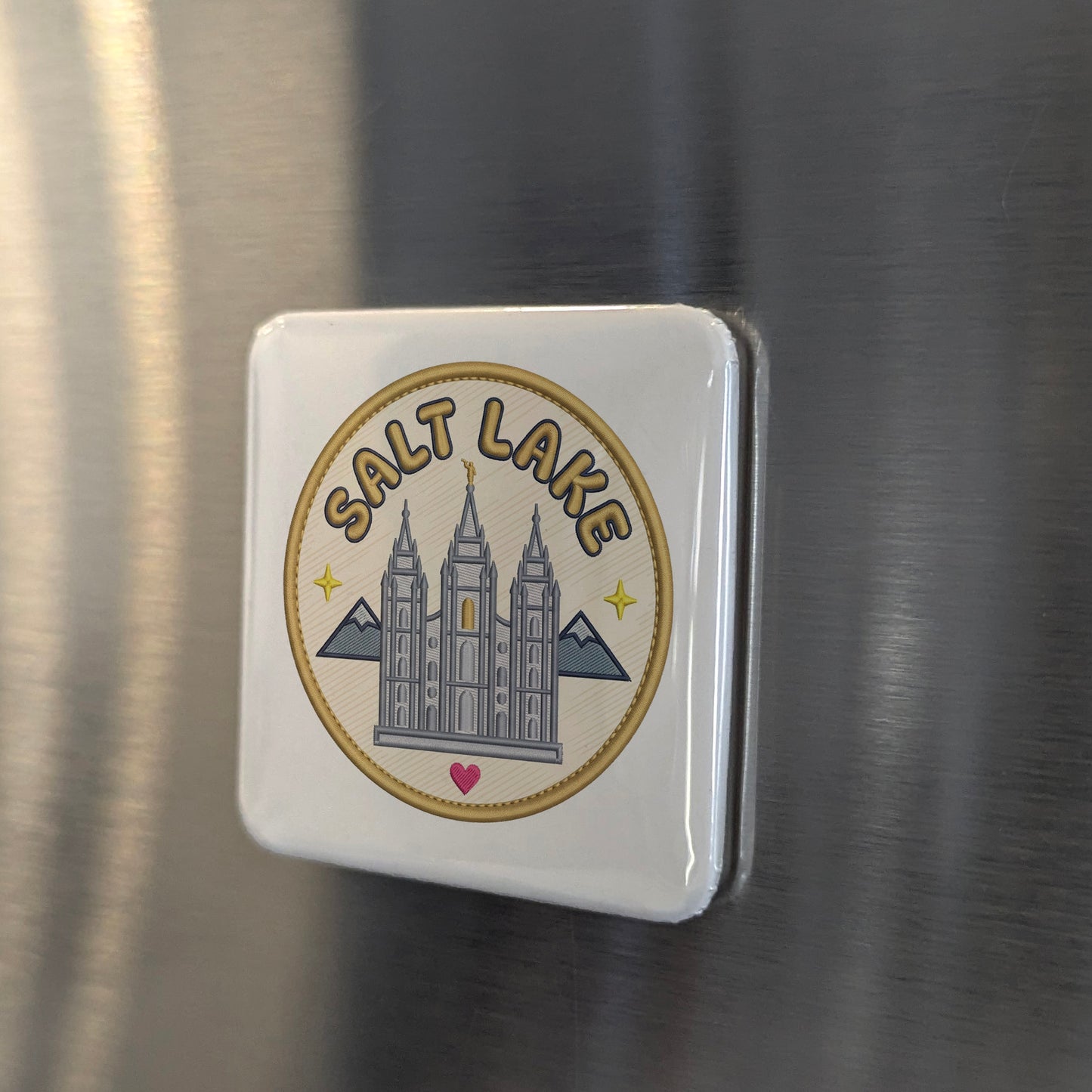 Salt Lake City Utah Magnet | Temple Square | 2×2 | Made in Canada