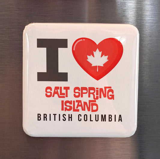 Salt Spring Island British Columbia Magnet | Artisan Island of the Gulf | 2x2 | Made in Canada - PhiloPerse