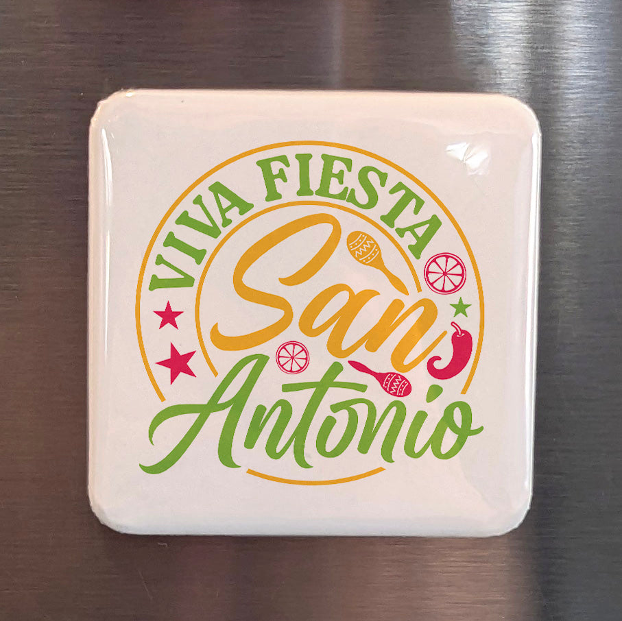 Imán de San Antonio Texas | Viva Fiesta | 2×2 | Hecho en Canadá