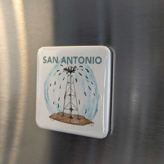 San Antonio Texas Magnet | Texas Oil Country | 2×2 | Made in Canada - PhiloPerse
