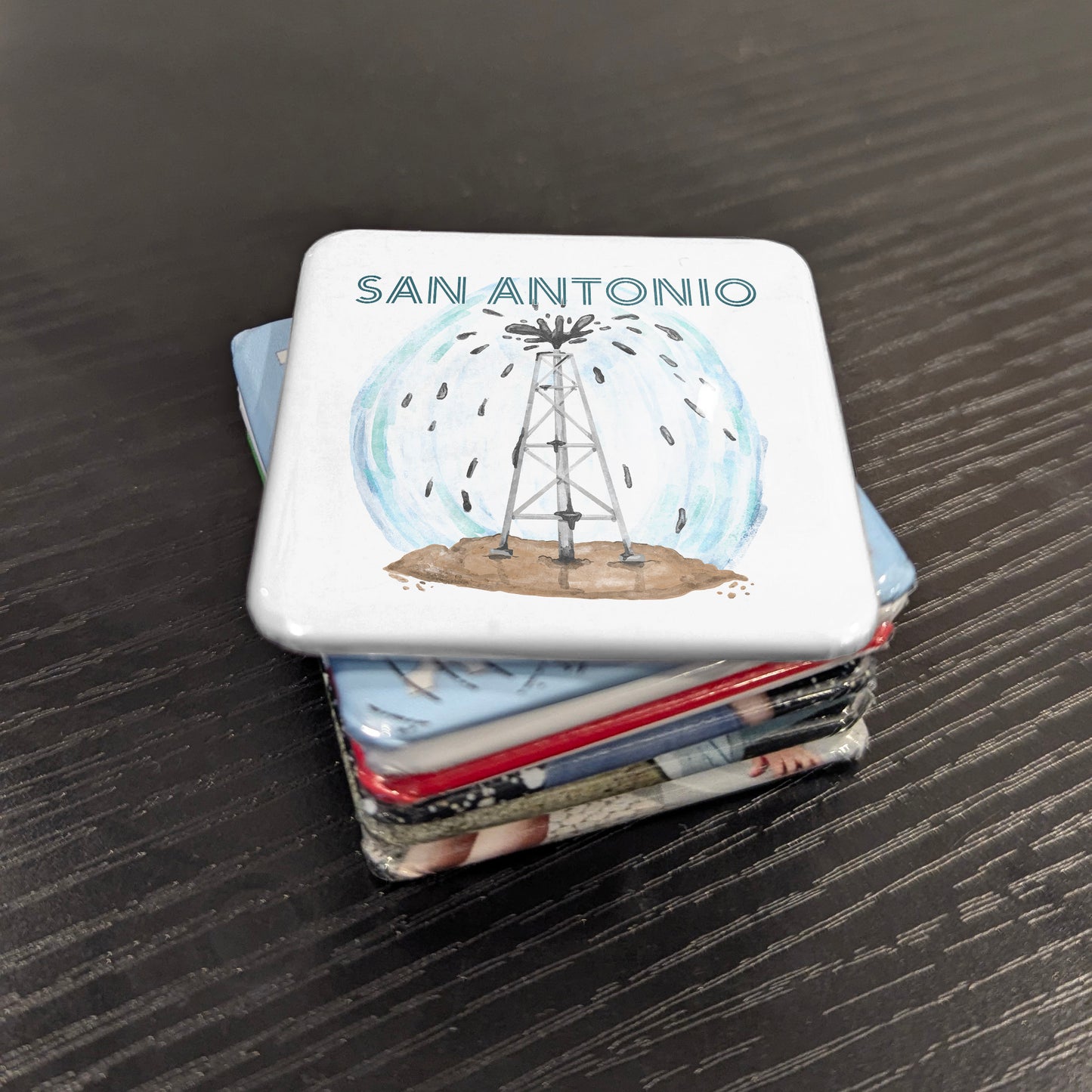 San Antonio Texas Magnet | Texas Oil Country | 2×2 | Made in Canada