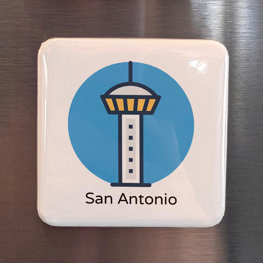 San Antonio Texas Magnet | Tower of the Americas | 2×2 | Made in Canada