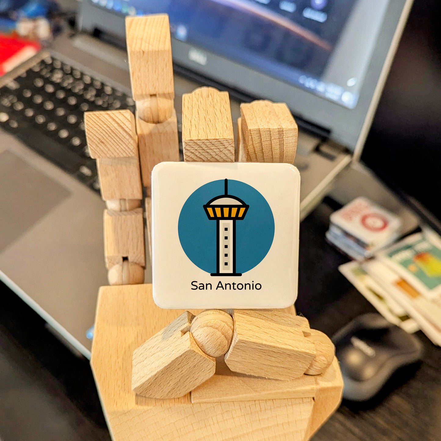 San Antonio Texas Magnet | Tower of the Americas | 2×2 | Made in Canada