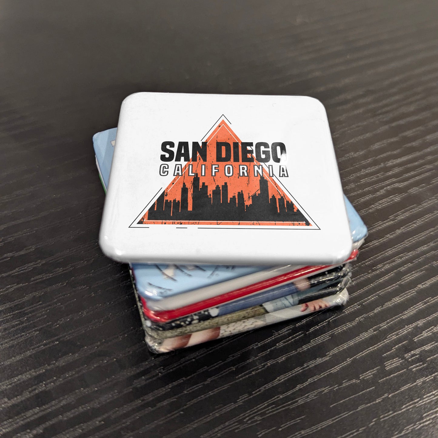San Diego California Magnet | America's Finest City Triangle | 2×2 | Made in Canada - PhiloPerse