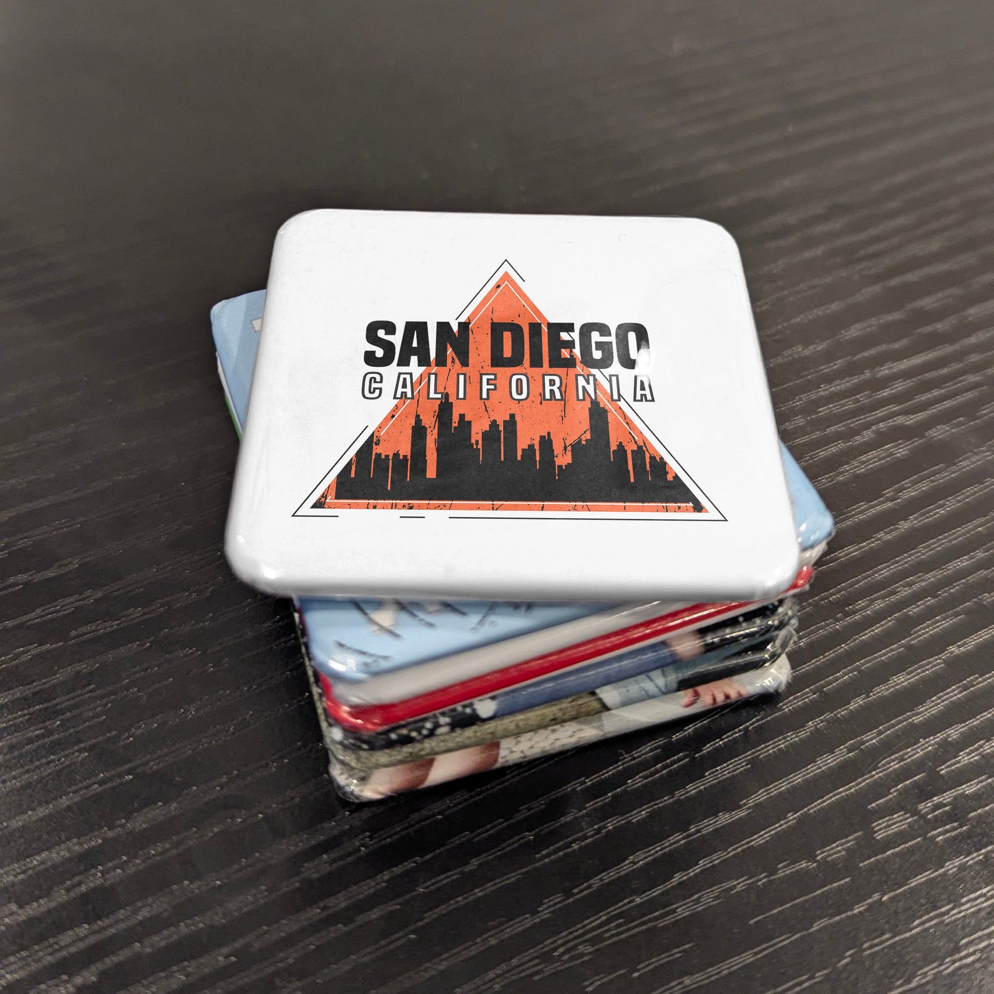 San Diego California Magnet | America's Finest City Triangle | 2×2 | Made in Canada - PhiloPerse