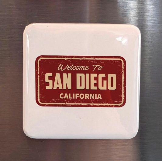 San Diego California Magnet | Welcome to San Diego | 2×2 | Made in Canada - PhiloPerse