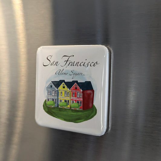San Francisco California Magnet | Fisherman's Wharf | 2×2 | Made in Canada - PhiloPerse