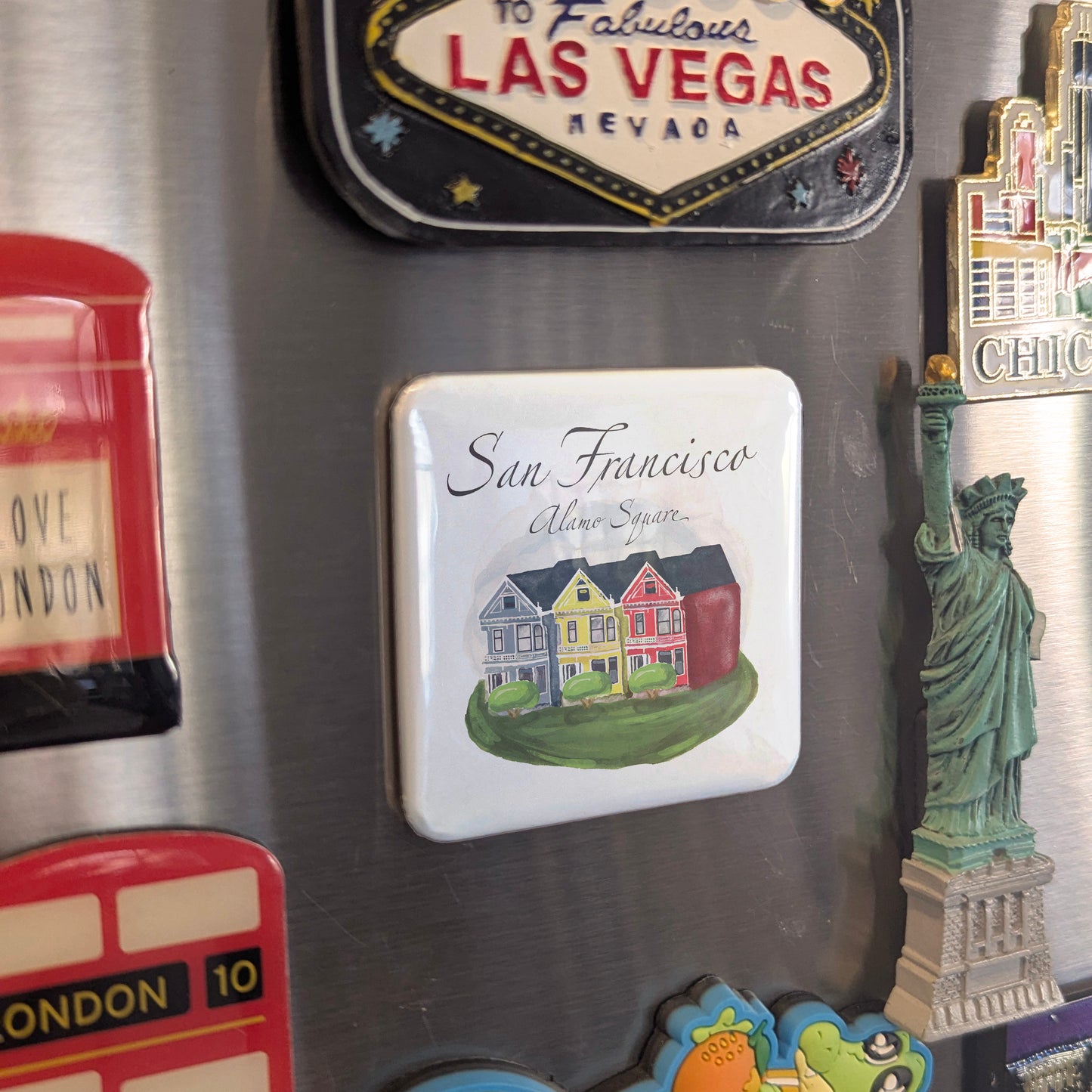 San Francisco California Magnet | Fisherman's Wharf | 2×2 | Made in Canada - PhiloPerse