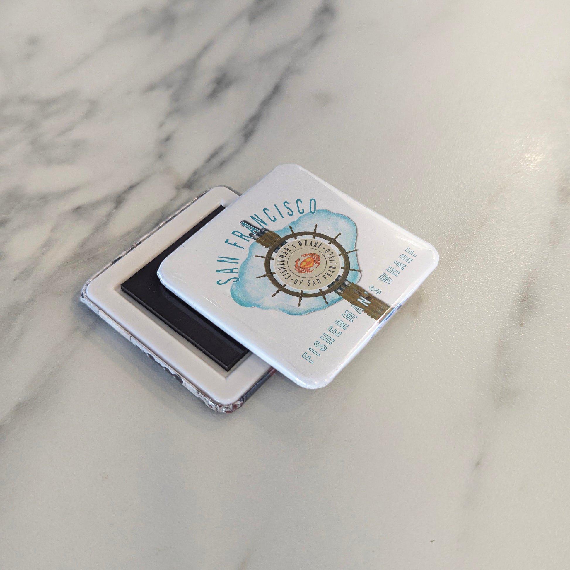 San Francisco California Magnet | Fisherman's Wharf | 2×2 | Made in Canada - PhiloPerse