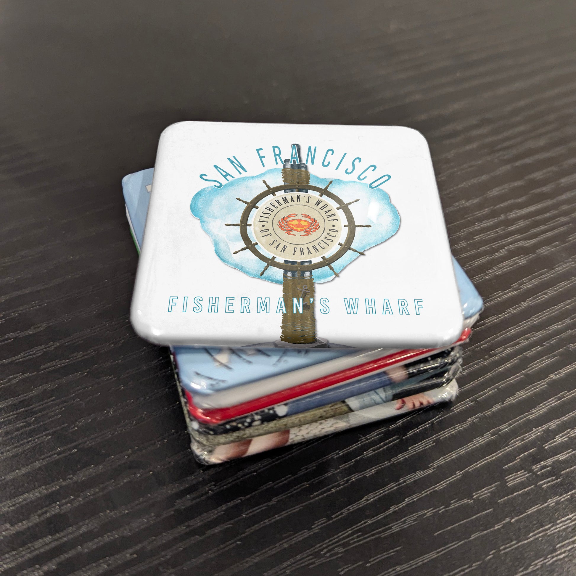 San Francisco California Magnet | Fisherman's Wharf | 2×2 | Made in Canada - PhiloPerse