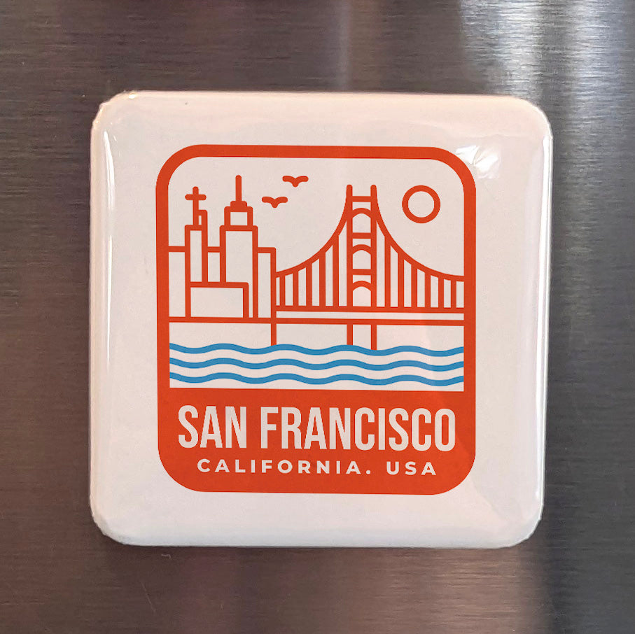 San Francisco California Magnet |  | 2×2 | Made in Canada (Copy) - PhiloPerse