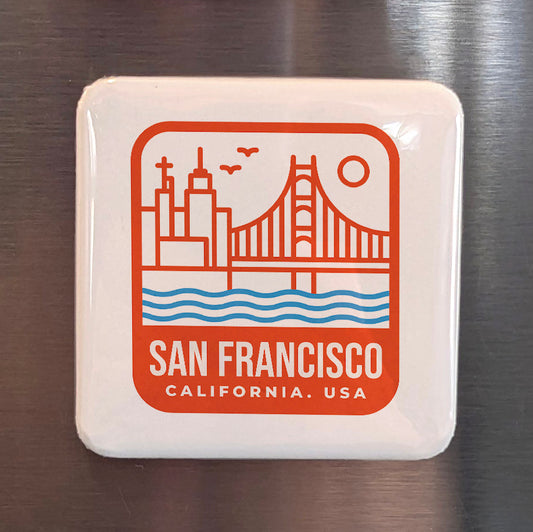 San Francisco California Magnet |  | 2×2 | Made in Canada (Copy) - PhiloPerse