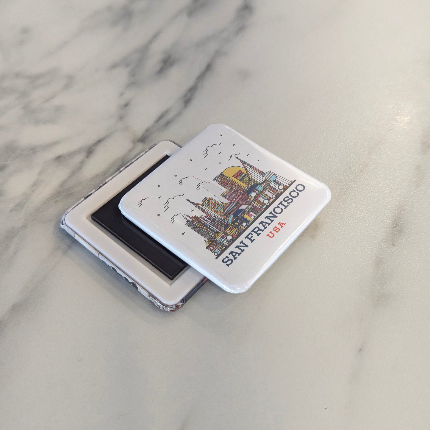 San Francisco California Magnet | San Francisco Skyline | 2×2 | Made in Canada
