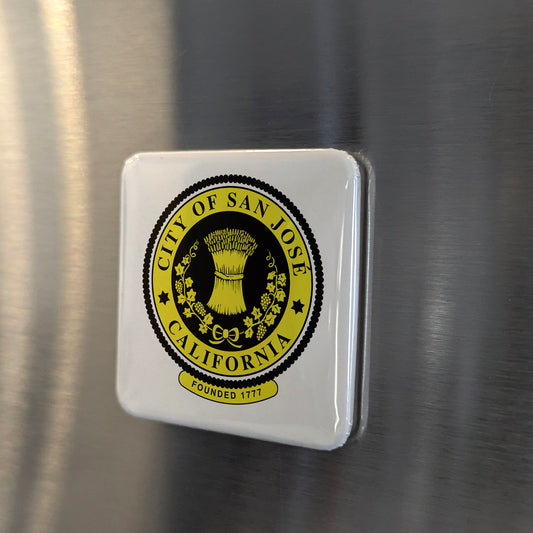 San Jose California Magnet | Founded 1777 | 2×2 | Made in Canada - PhiloPerse