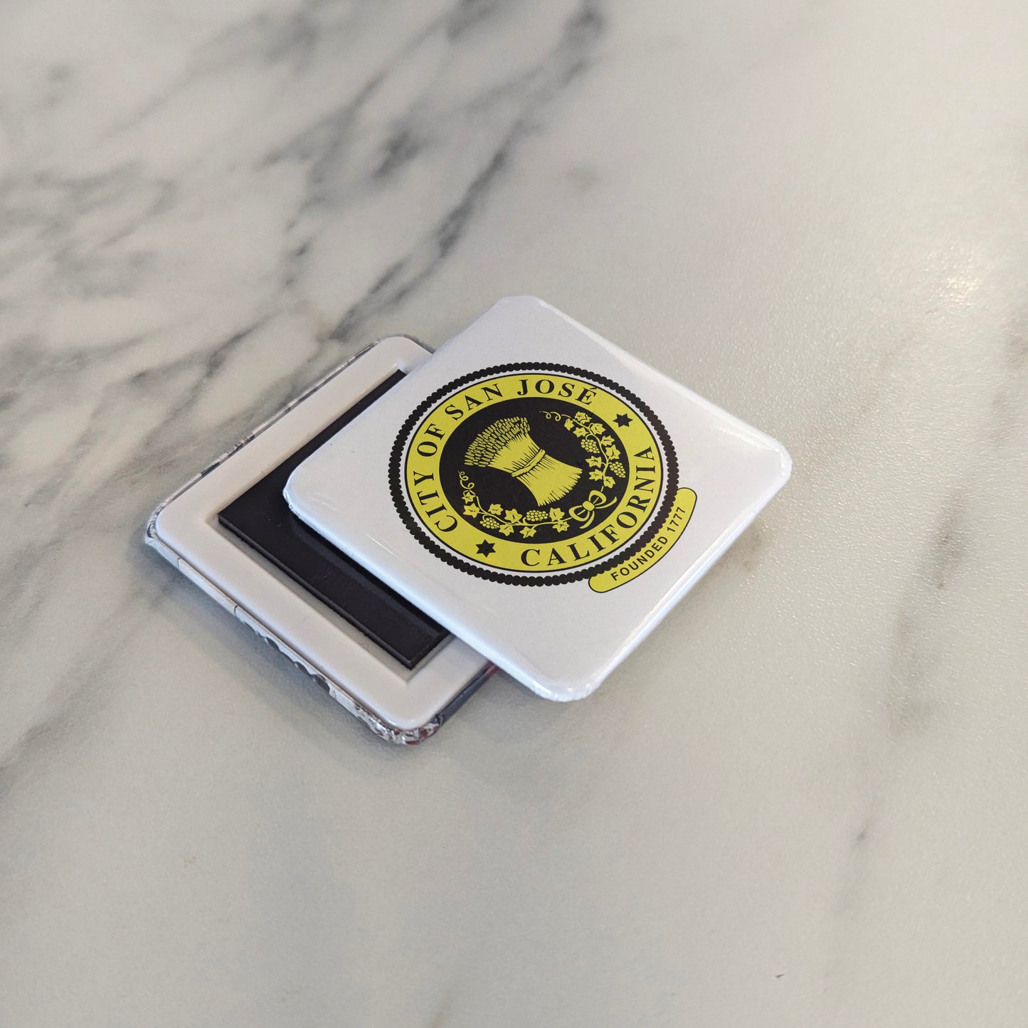 San Jose California Magnet | Founded 1777 | 2×2 | Made in Canada - PhiloPerse