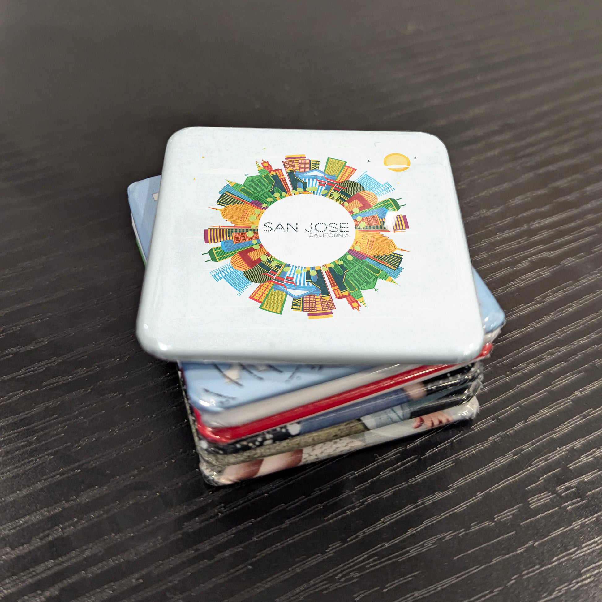 San Jose California Magnet | San Jose Skyline | 2×2 | Made in Canada - PhiloPerse