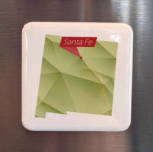 Santa Fe New Mexico Magnet | The City Different | 2×2 | Made in Canada - PhiloPerse
