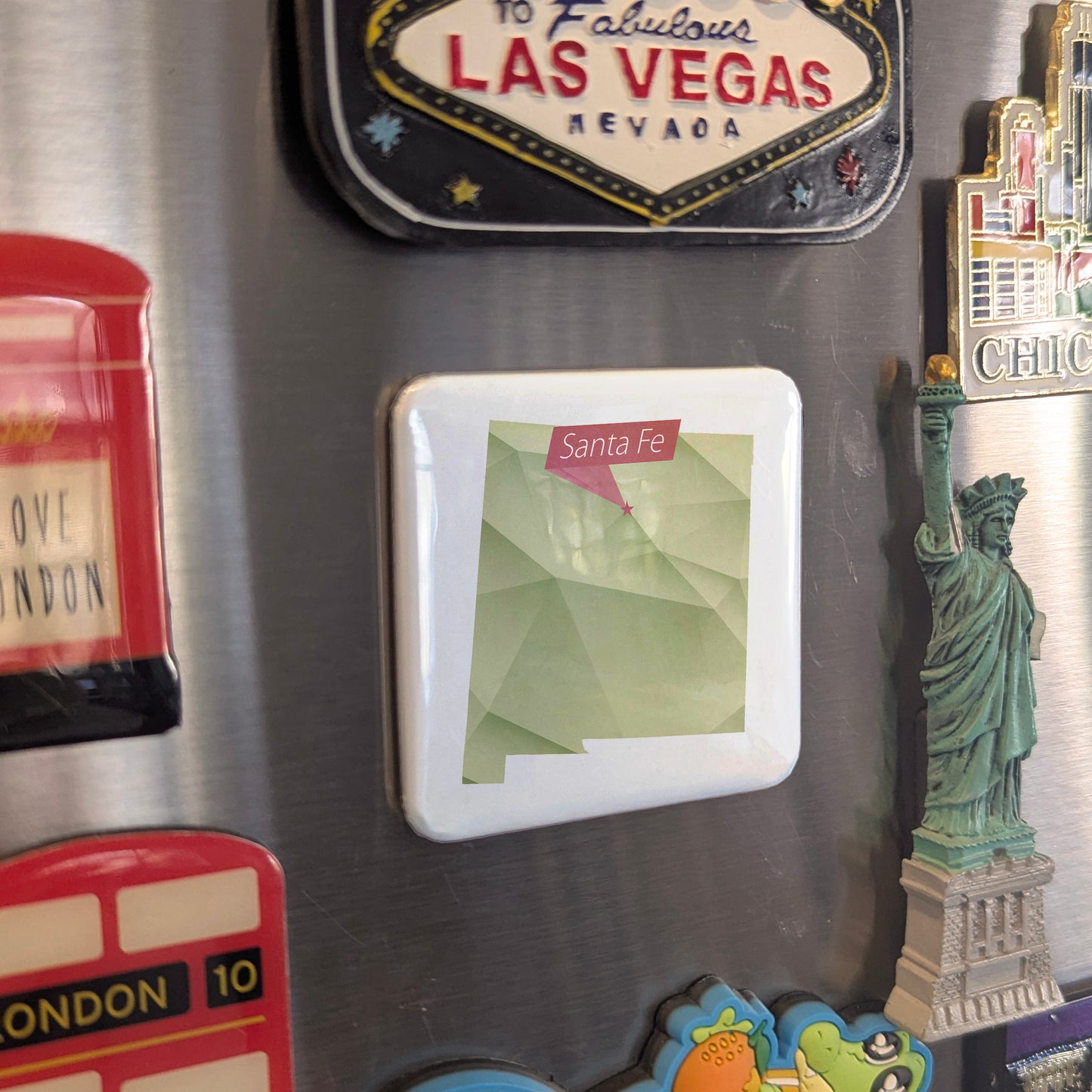 Santa Fe New Mexico Magnet | The City Different | 2×2 | Made in Canada - PhiloPerse