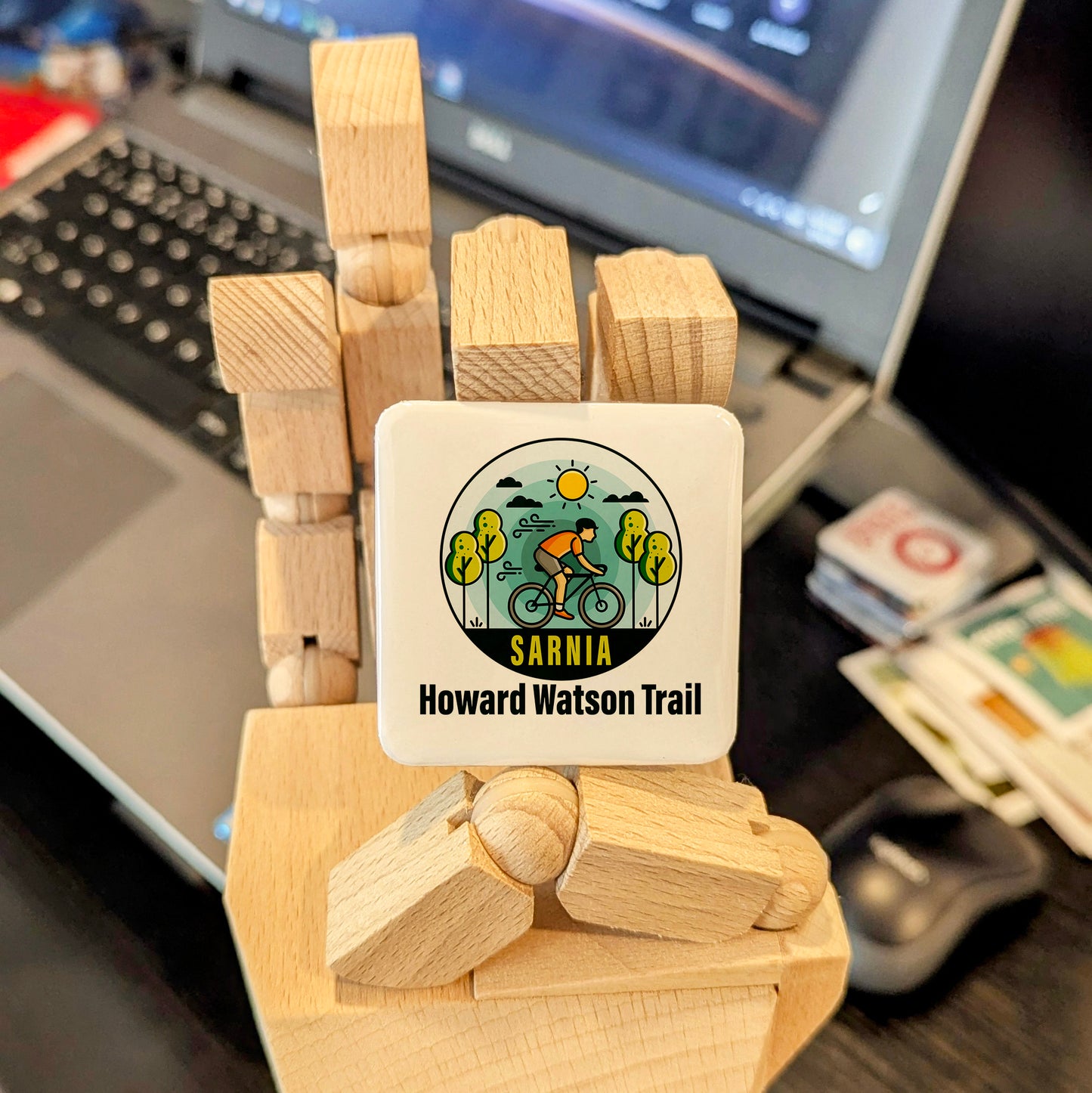 Sarnia Ontario Magnet | Howard Watson Nature Trail | 2x2 | Made in Canada