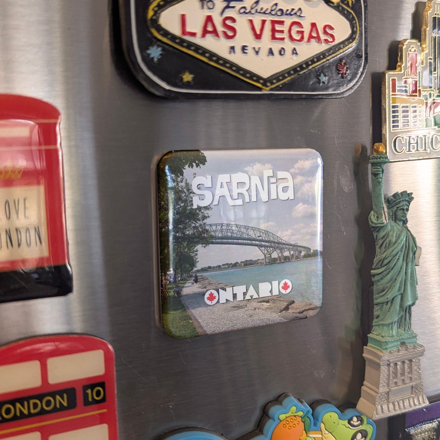 Sarnia Ontario Magnet | Bluewater City | 2×2 | Made in Canada - PhiloPerse