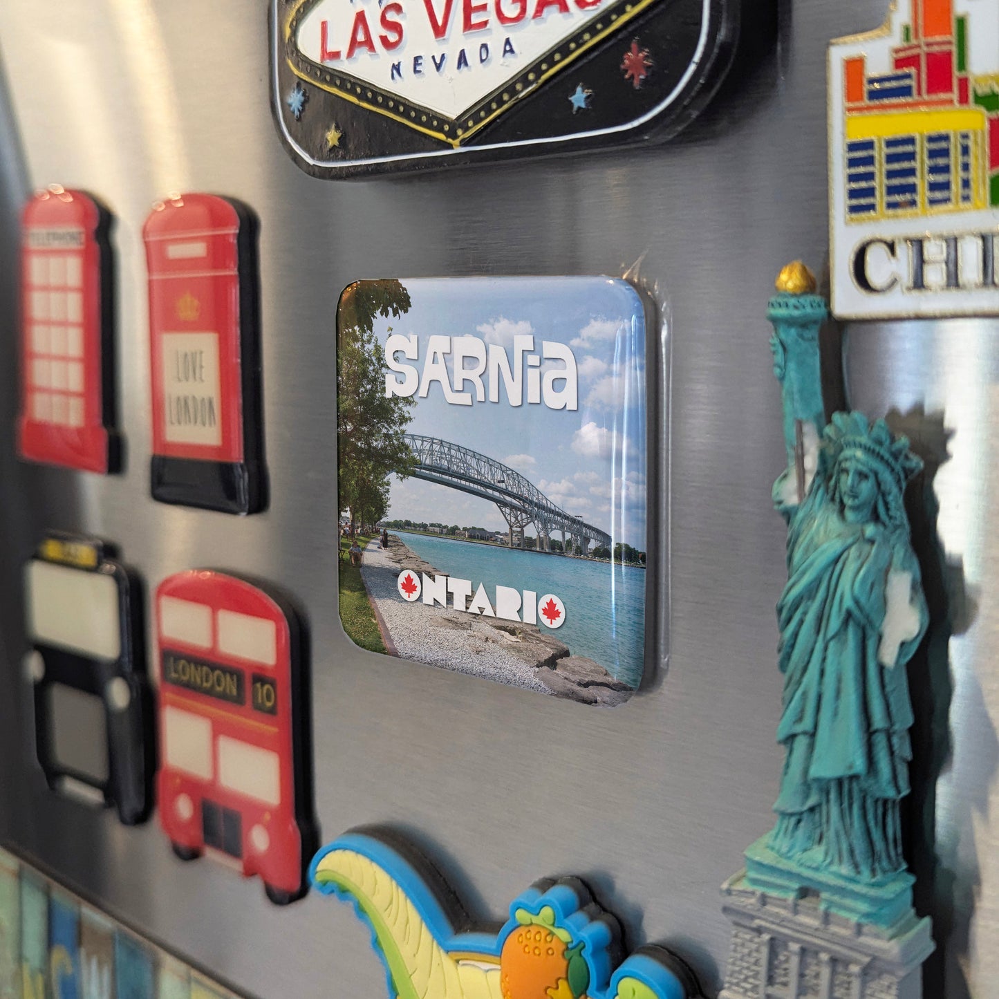 Sarnia Ontario Magnet | Bluewater City | 2×2 | Made in Canada - PhiloPerse