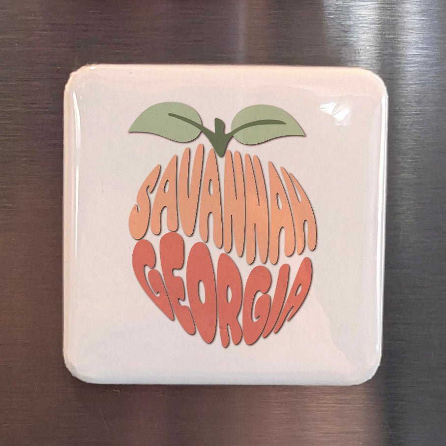Savannah Georgia Magnet | Hostess City of the South | 2×2 | Made in Canada - PhiloPerse
