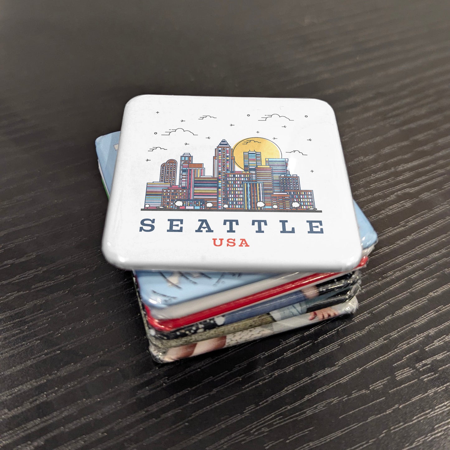 Seattle Washington Magnet | Emerald City | 2×2 | Made in Canada - PhiloPerse