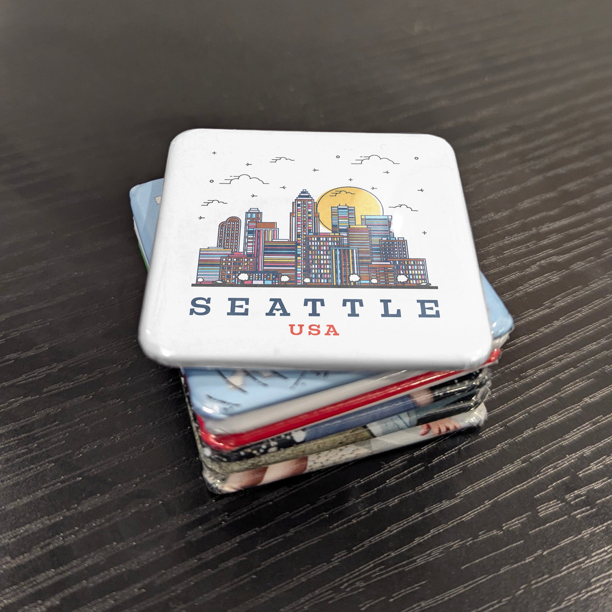 Seattle Washington Magnet | Emerald City | 2×2 | Made in Canada - PhiloPerse