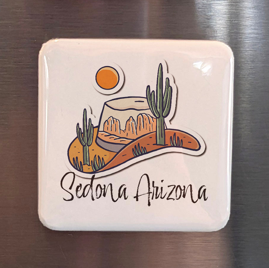 Sedona Arizona Magnet | Red Rock Country | 2×2 | Made in Canada - PhiloPerse
