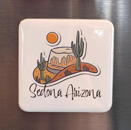 Sedona Arizona Magnet | Red Rock Country | 2×2 | Made in Canada - PhiloPerse