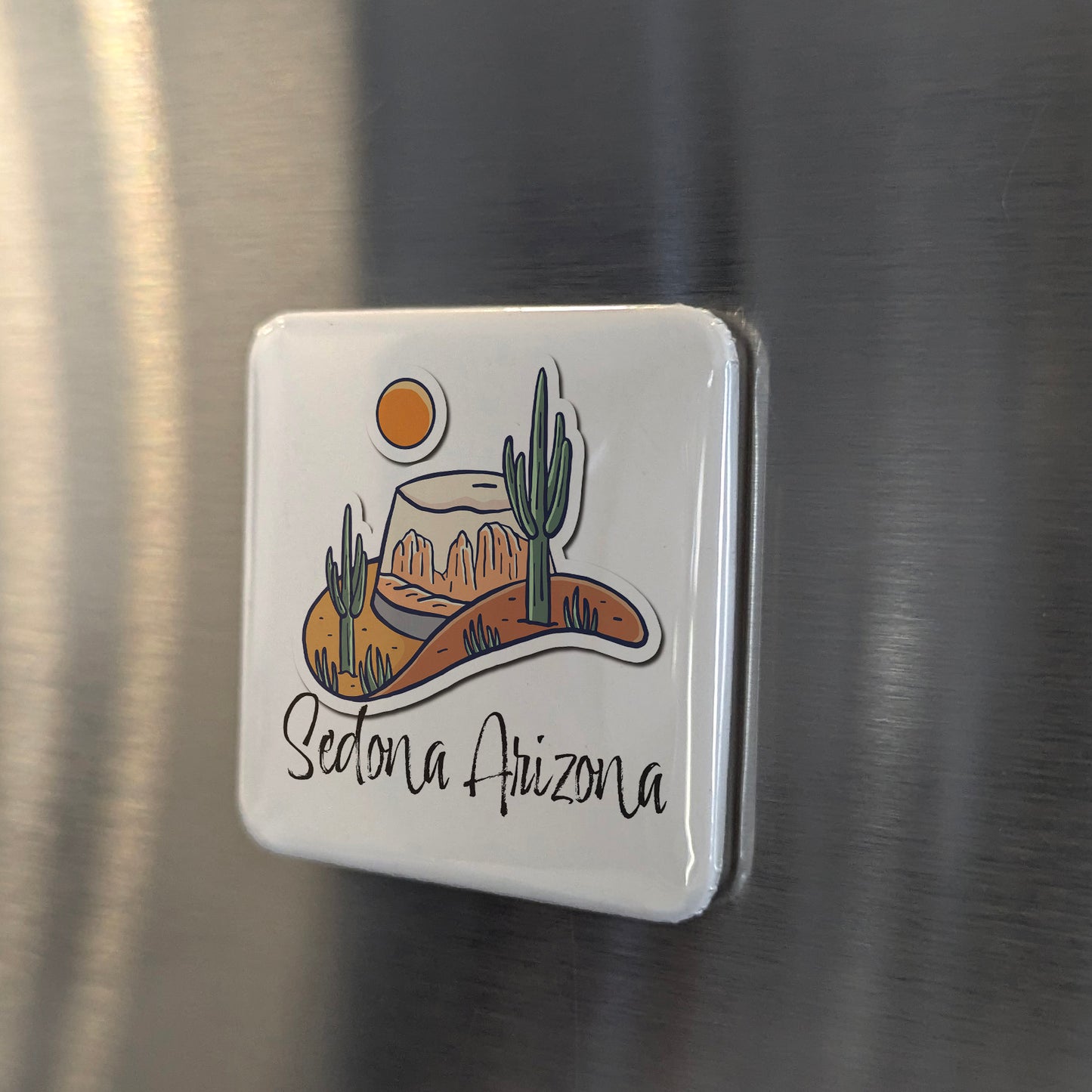 Sedona Arizona Magnet | Red Rock Country | 2×2 | Made in Canada - PhiloPerse