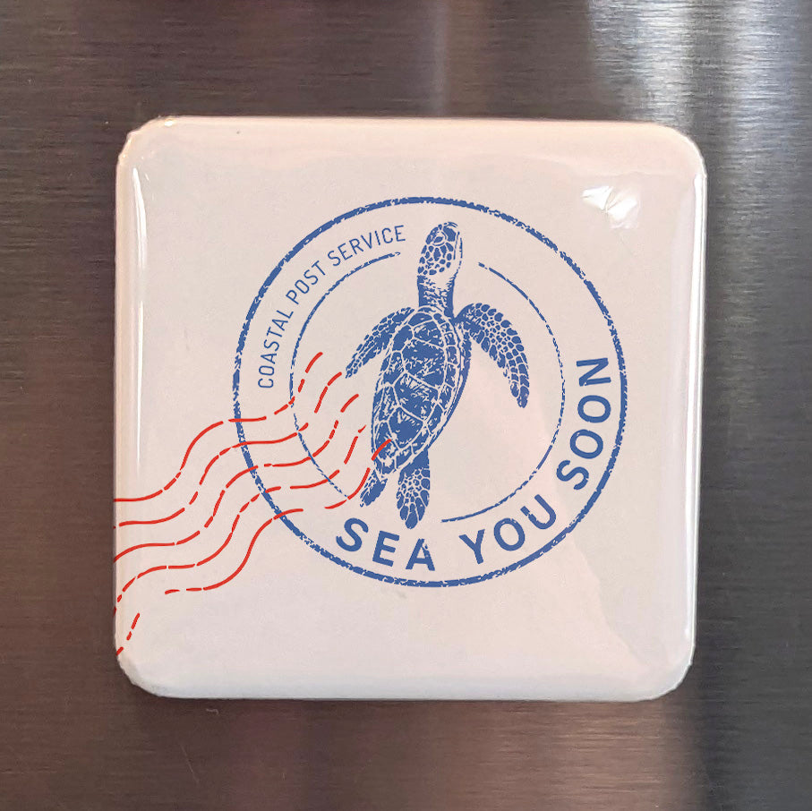 Sea You Soon Magnet | Coastal Farewell | 2×2 | Made in Canada - PhiloPerse
