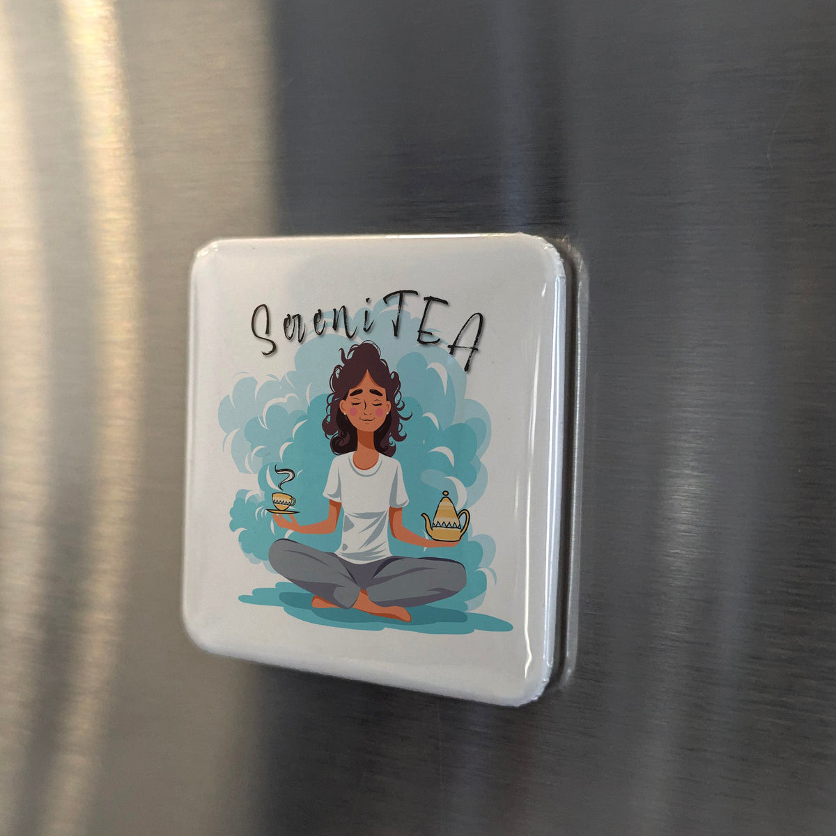 SereniTEA Magnet | A Moment of Calm | 2×2 | Made in Canada - PhiloPerse