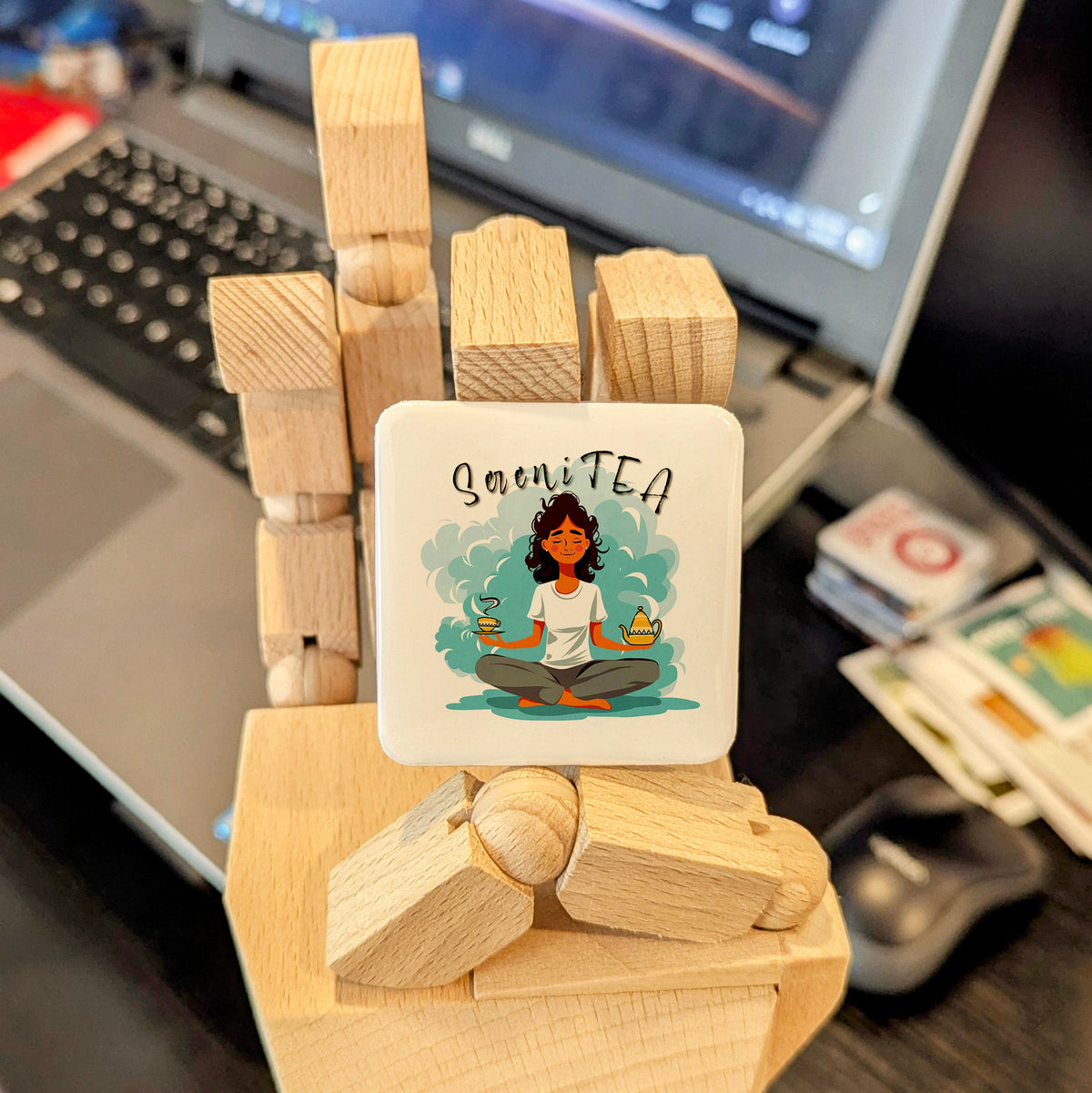 SereniTEA Magnet | A Moment of Calm | 2×2 | Made in Canada - PhiloPerse