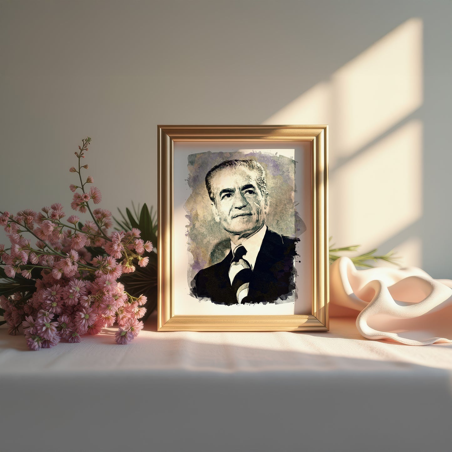 Mohammad Reza Shah Civilian Portrait, Iran, Art Print | 8×10 | Made in Canada - PhiloPerse