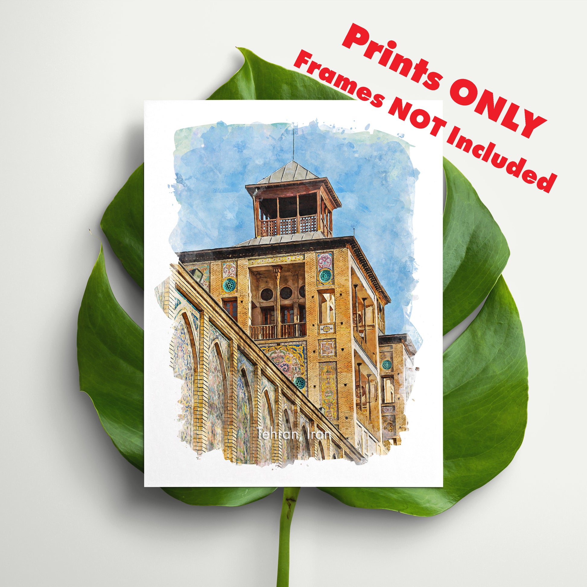 Tehran Shams-ol Emareh, Iran, Art Print | 8×10 | Made in Canada - PhiloPerse